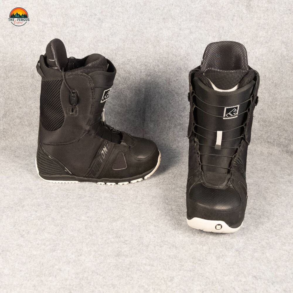 Burton Ozone Snowboard Boots Black Mid-Calf Lace-Up Mountain Gear Men's Size 9.5